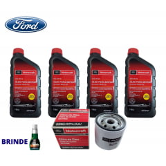 KIT TROCA DE ÓLEO E FILTRO SAE 5W30 SINTÉTICO MOTORCRAFT 4L