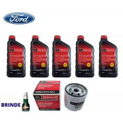 KIT TROCA DE ÓLEO E FILTRO SAE 5W30 SINTÉTICO MOTORCRAFT 5L